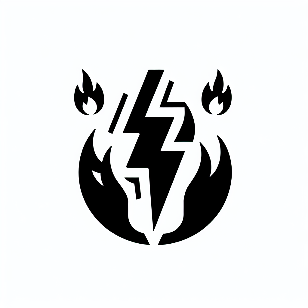 electrical fires - icon