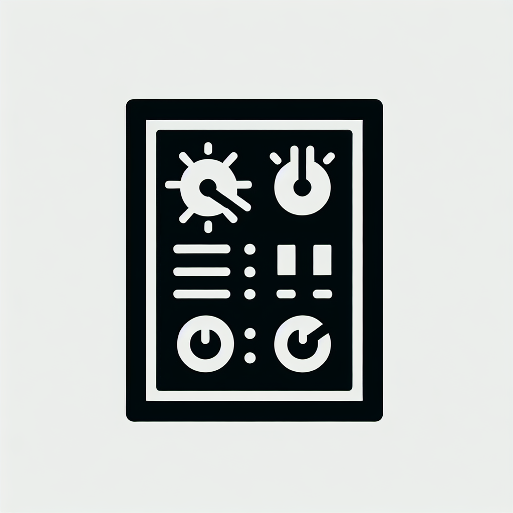 electrical panel - icon