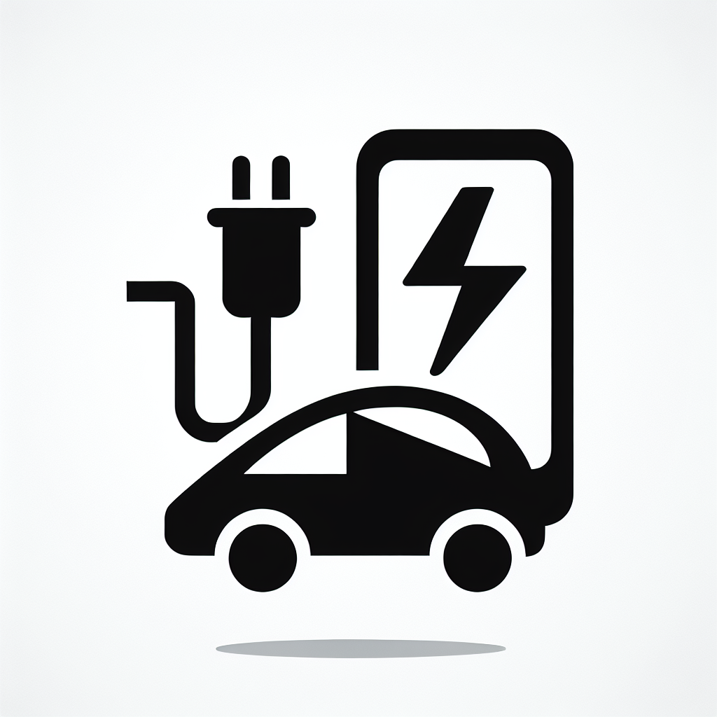 mobile ev charging - icon