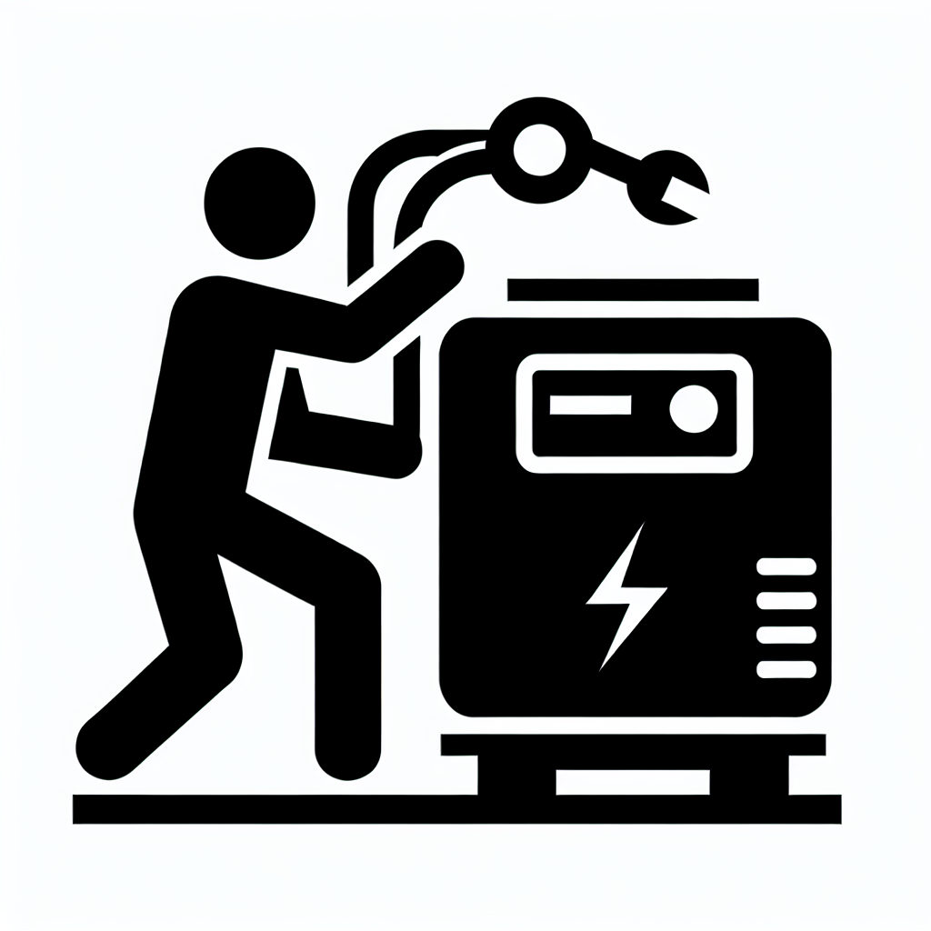 standby generator installer icon