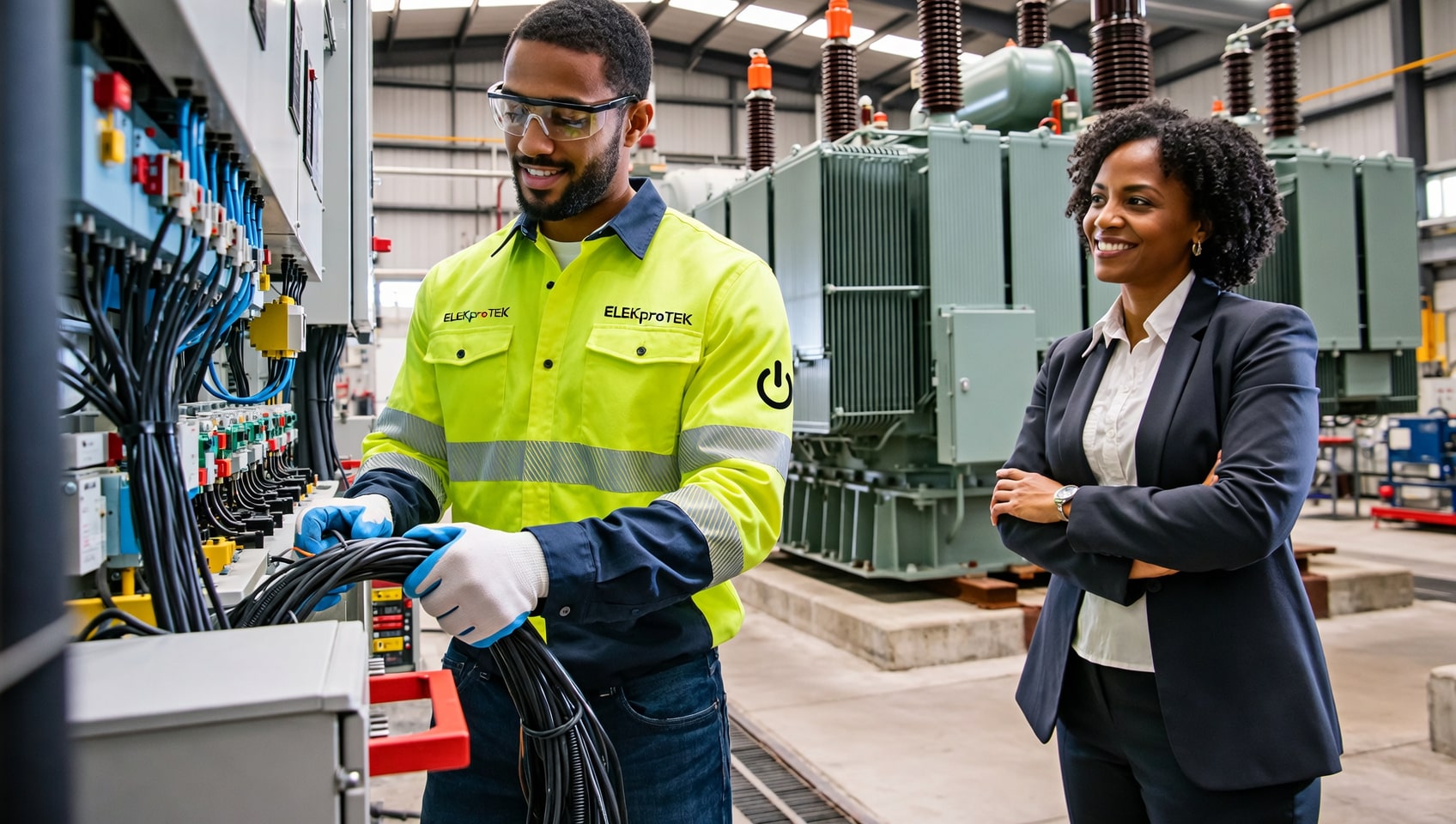 high-voltage-electrical-contractor-charleston-industrial-installation-customer