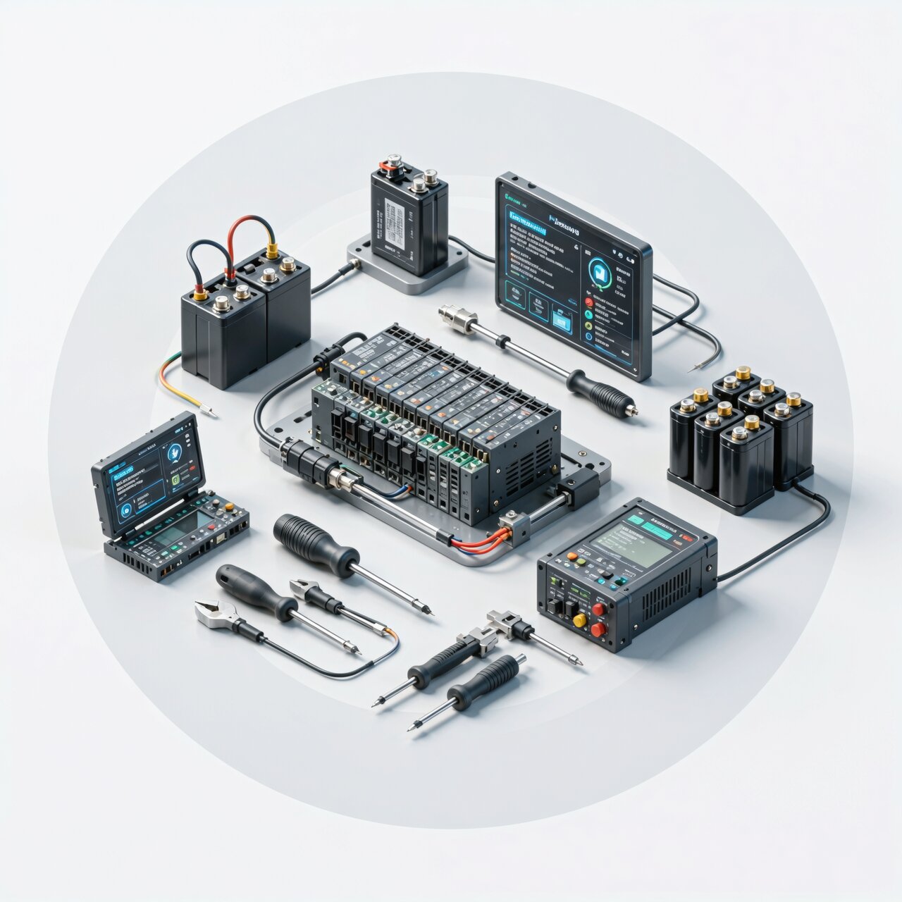Control system maintenance with preventive schedule backup batteries firmware updates IO testing and calibration equipment services