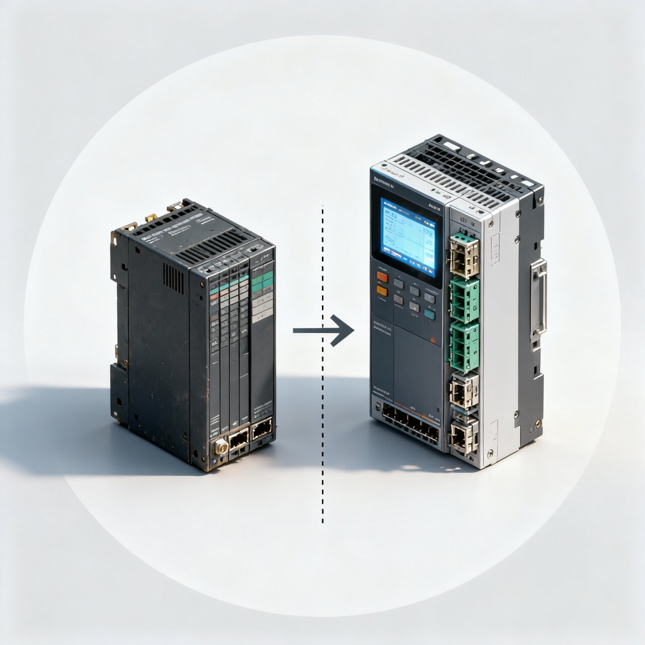 PLC upgrade and migration services replacing legacy systems with modern controllers and technology platform conversion