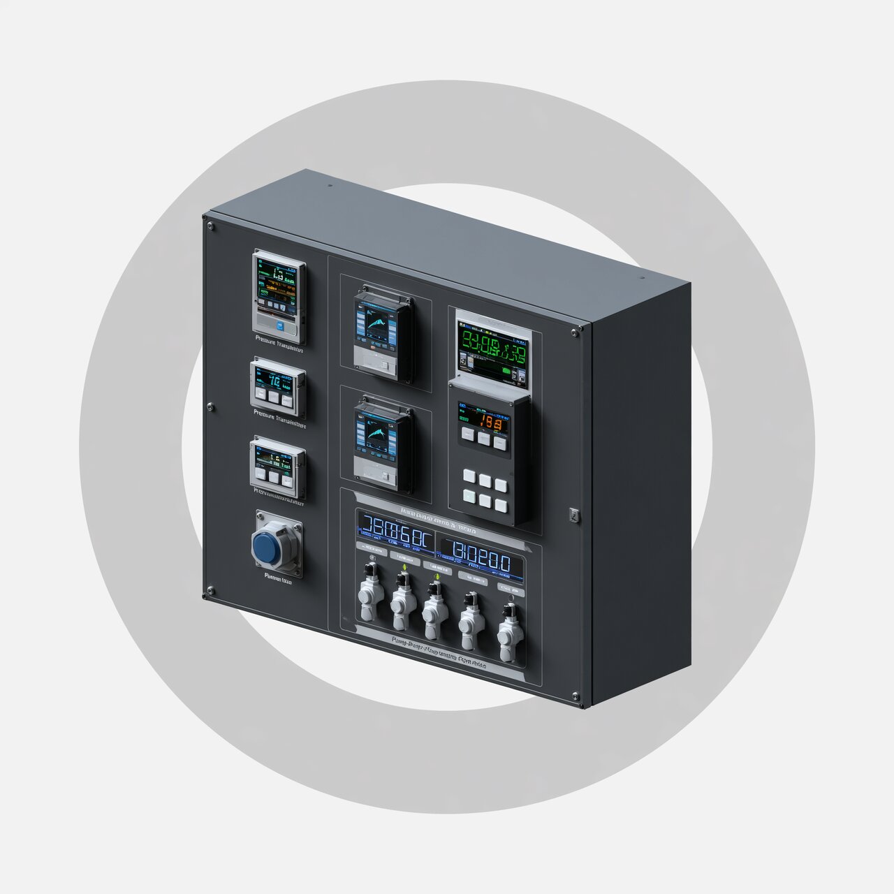 Pump station control systems with VFD drives pressure transmitters and flow monitoring for water distribution automation